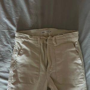 Zara white cargo pants